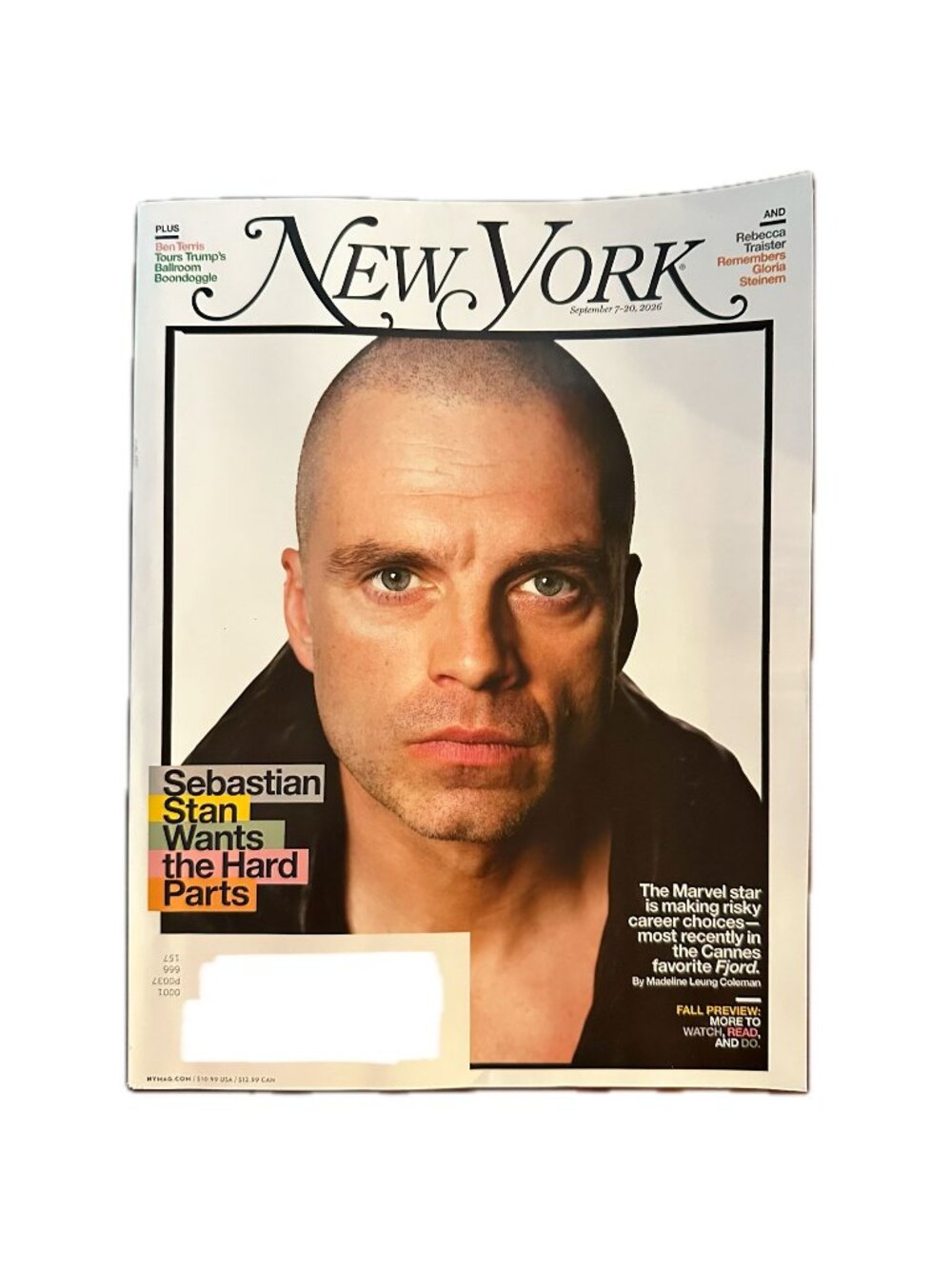 New York Magazine September 7 2026 Sebastian Stan Fall Preview Watch, Read, Do